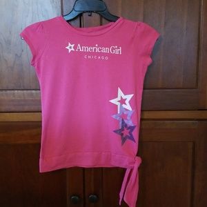 American Girl Shirt.  CHICAGO.  Size L.  Pink.